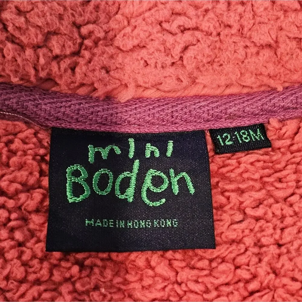 Boden Coral Fleece Jacket